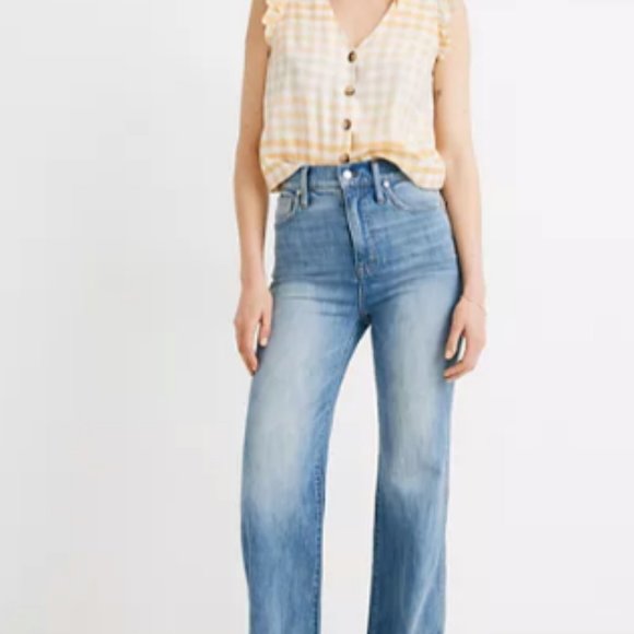 Madewell 11" High-Rise Flare Jeans Arbordale Wash